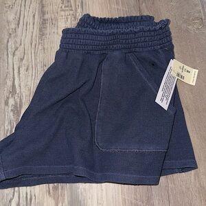 Aeropostale waffle shorts in navy blue